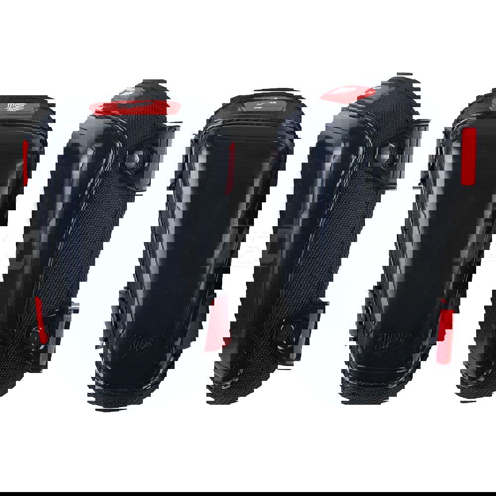 Knee Pad: 2 Strap, Plastic Cap, Single Strap Closure, Universal